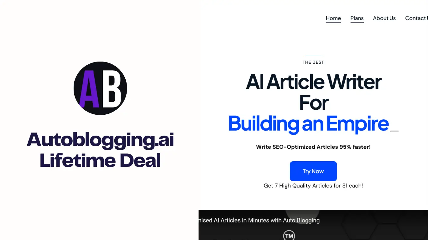 Autoblogging.ai lifetime deal