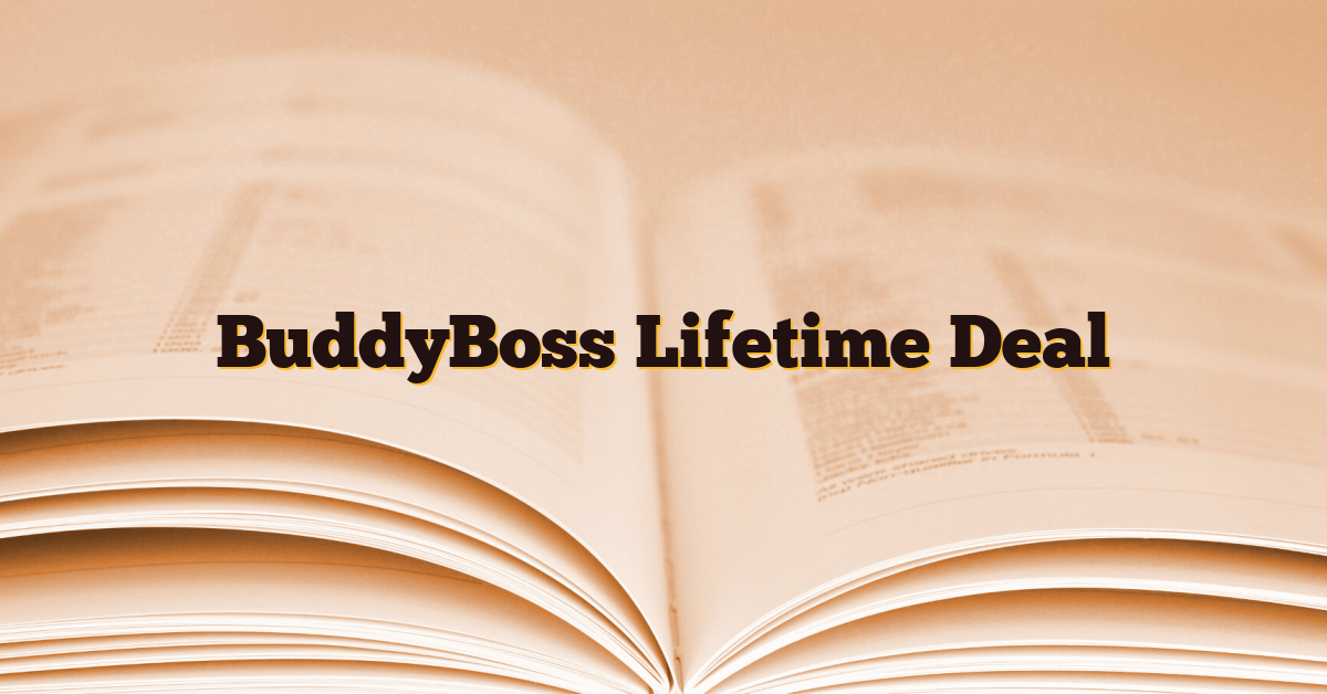 BuddyBoss Lifetime Deal