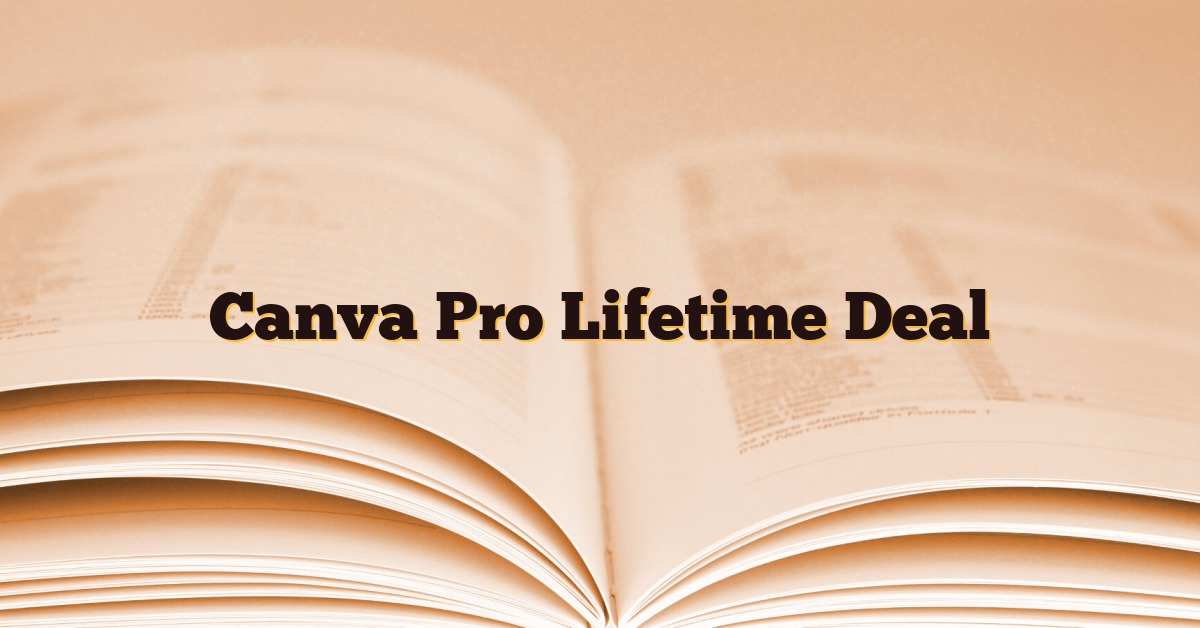 Canva Pro Lifetime Deal