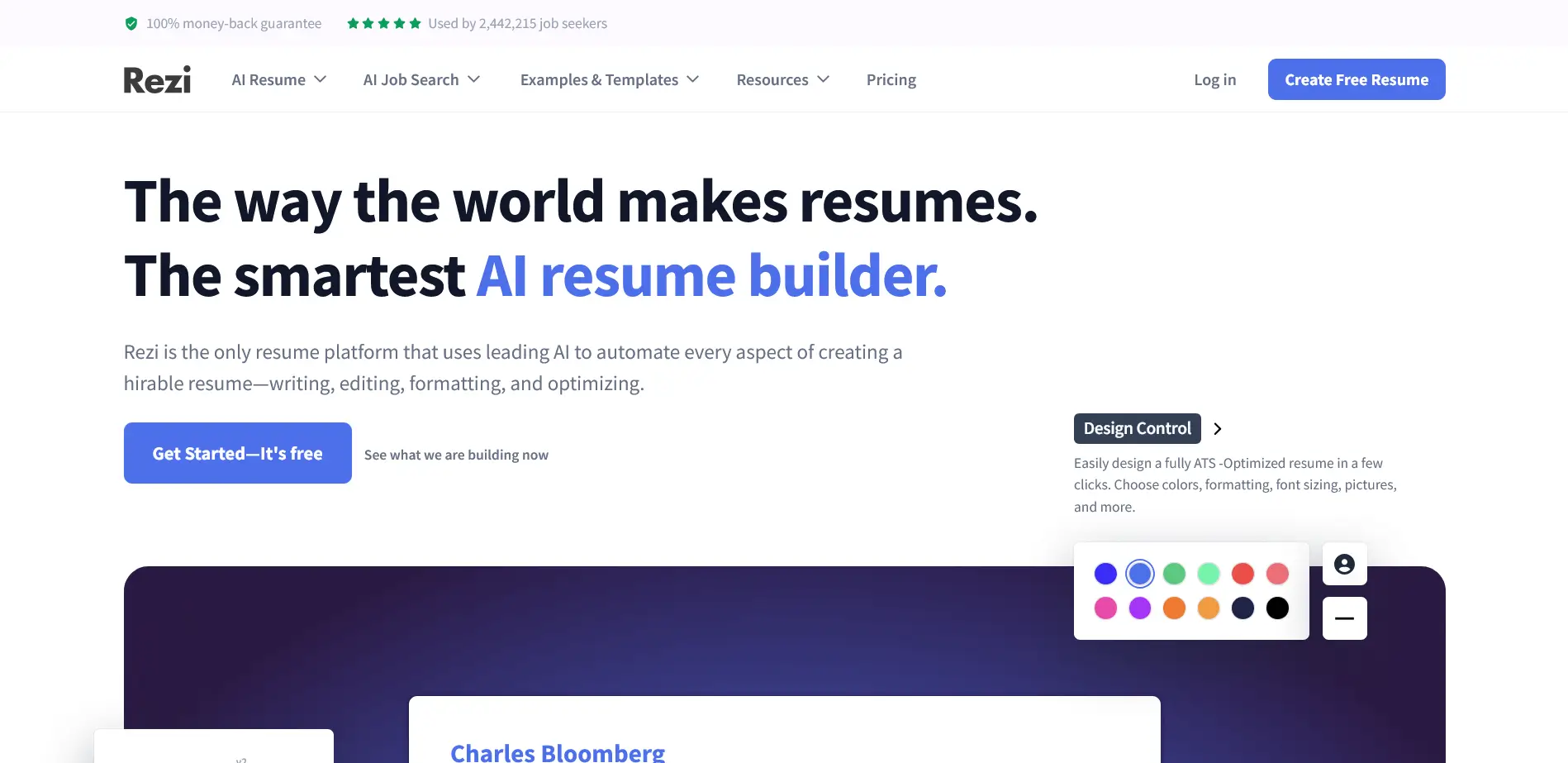 Rezi AI Resume Builder